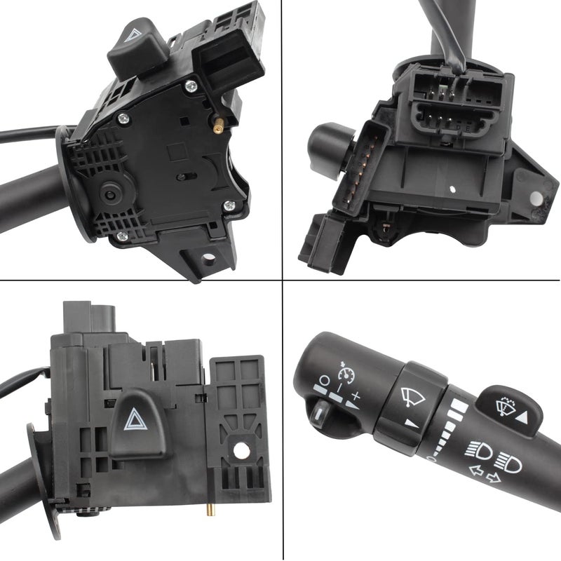 Reeauto Multi-Function Combination Turn Signal Switch Compatible with 2002-2009 Trailblazer Escalade Envoy 03-06 Silverado Tahoe Sierra Yukon Replaces# 12450067 D6299A SW3792 CBS1149 - Image 4